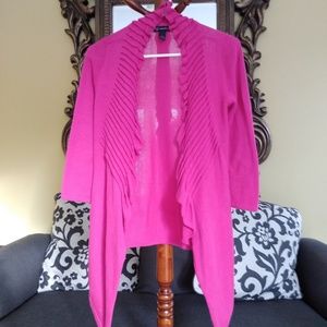 INC women's drapery shawl ruffle cardigan.  Size S